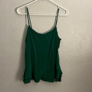 Only worn once. Green Banana Republic green tank top.